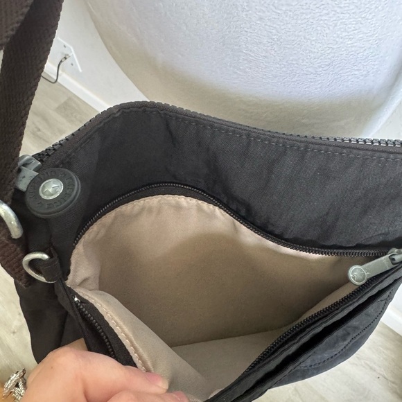 Kipling Small Black Nylon Crossbody Shoulder Bag Purse No Charm - Picture 4 of 11